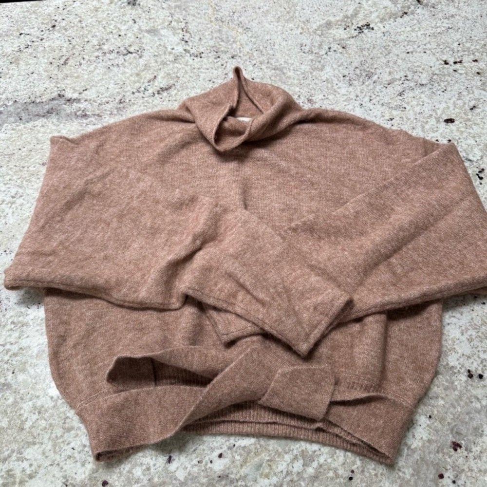 Aritzia Wilfred Lorin Sweater Light Brown L - Picture 3 of 5